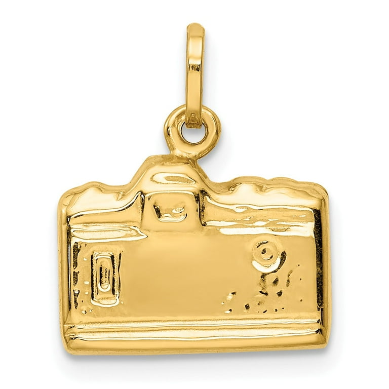 Details about Real 14kt Yellow Gold 3-D Polished Camera Charm Details about Real 14kt Yellow Gold 3-D Polished Camera Charm